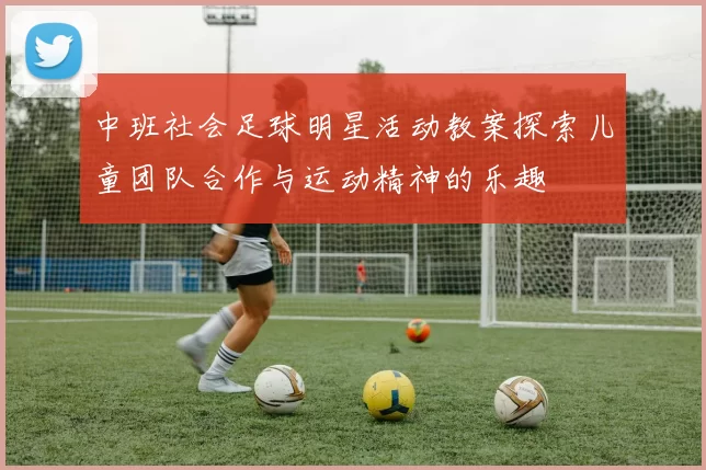 中班社会足球明星活动教案探索儿童团队合作与运动精神的乐趣