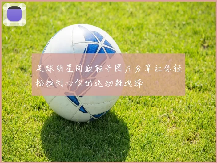 足球明星同款鞋子图片分享让你轻松找到心仪的运动鞋选择